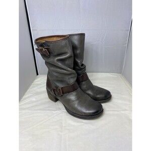 Pikolinos LeMans 838-9233 Moto Biker Mid-Calf Leather Boots Women US 5 EUR 36